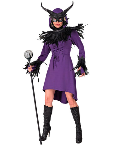 Dámske fialové stredoveké gotické šaty