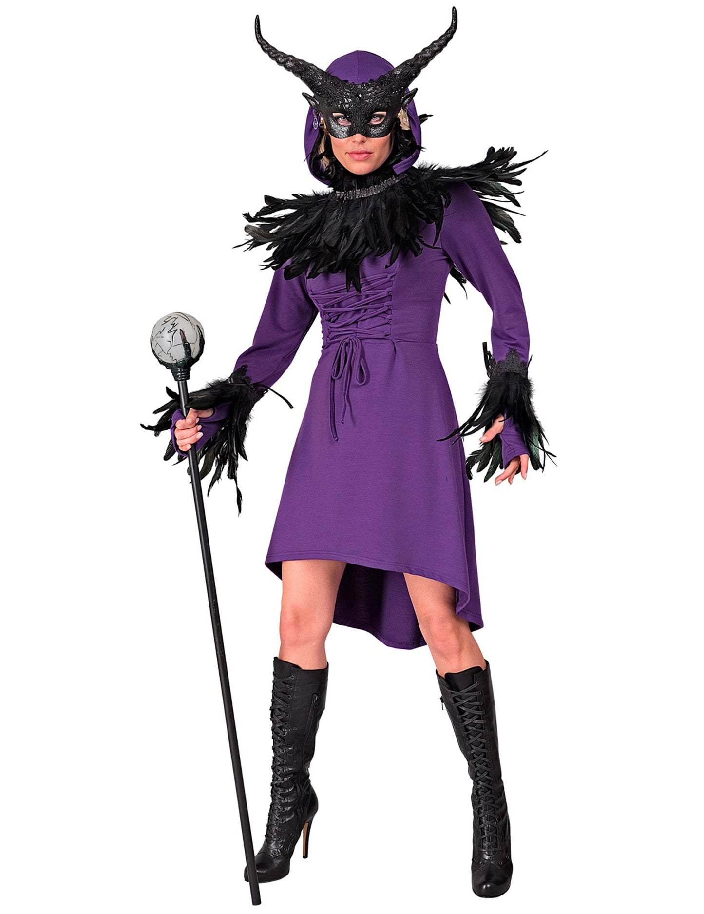 Dámske fialové stredoveké gotické šaty