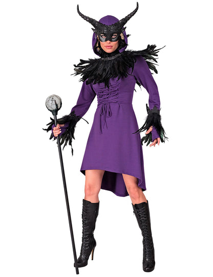 Dámske fialové stredoveké gotické šaty