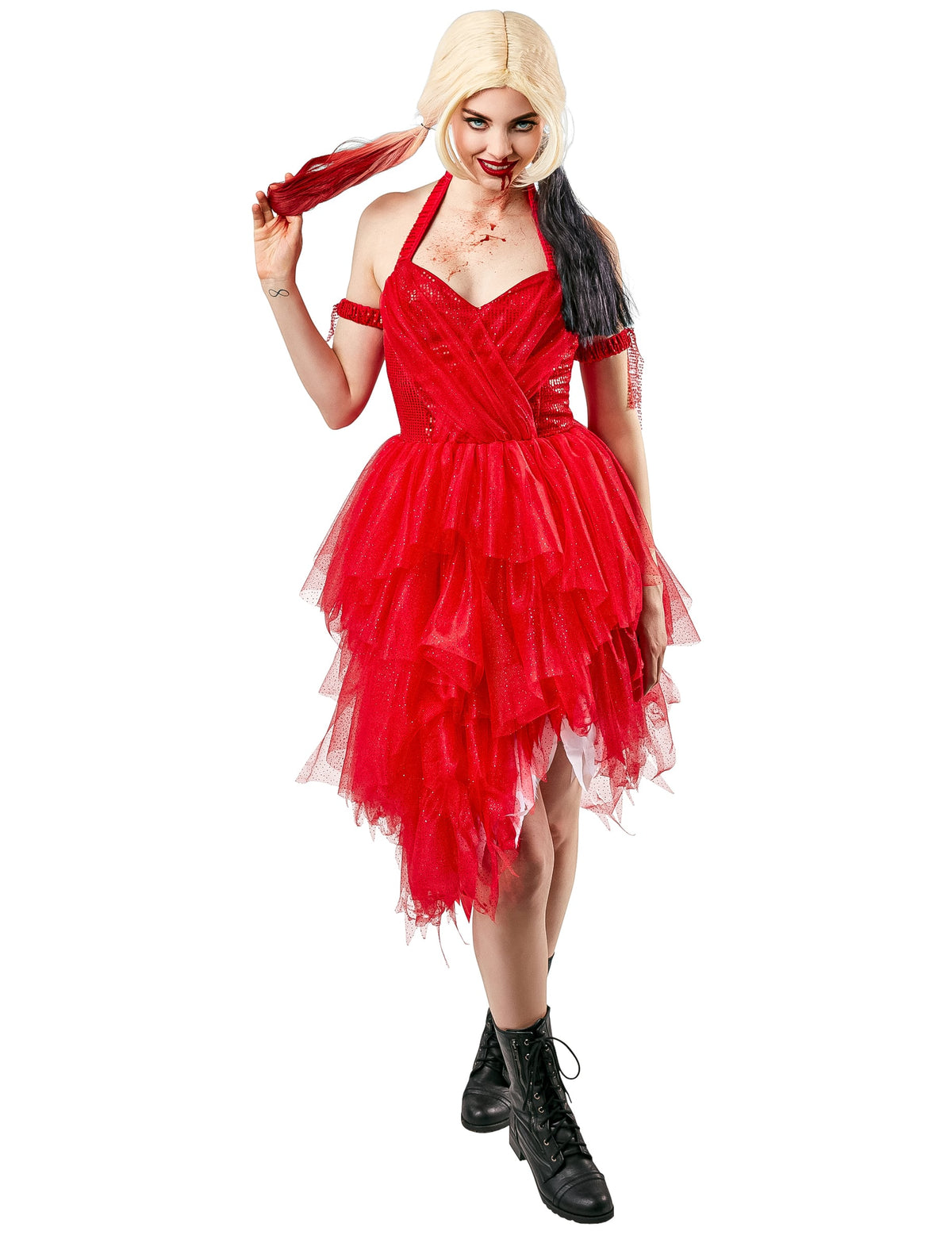 Déguisement robe Harley Quinn Suicide Squad 2 pour femme rouge