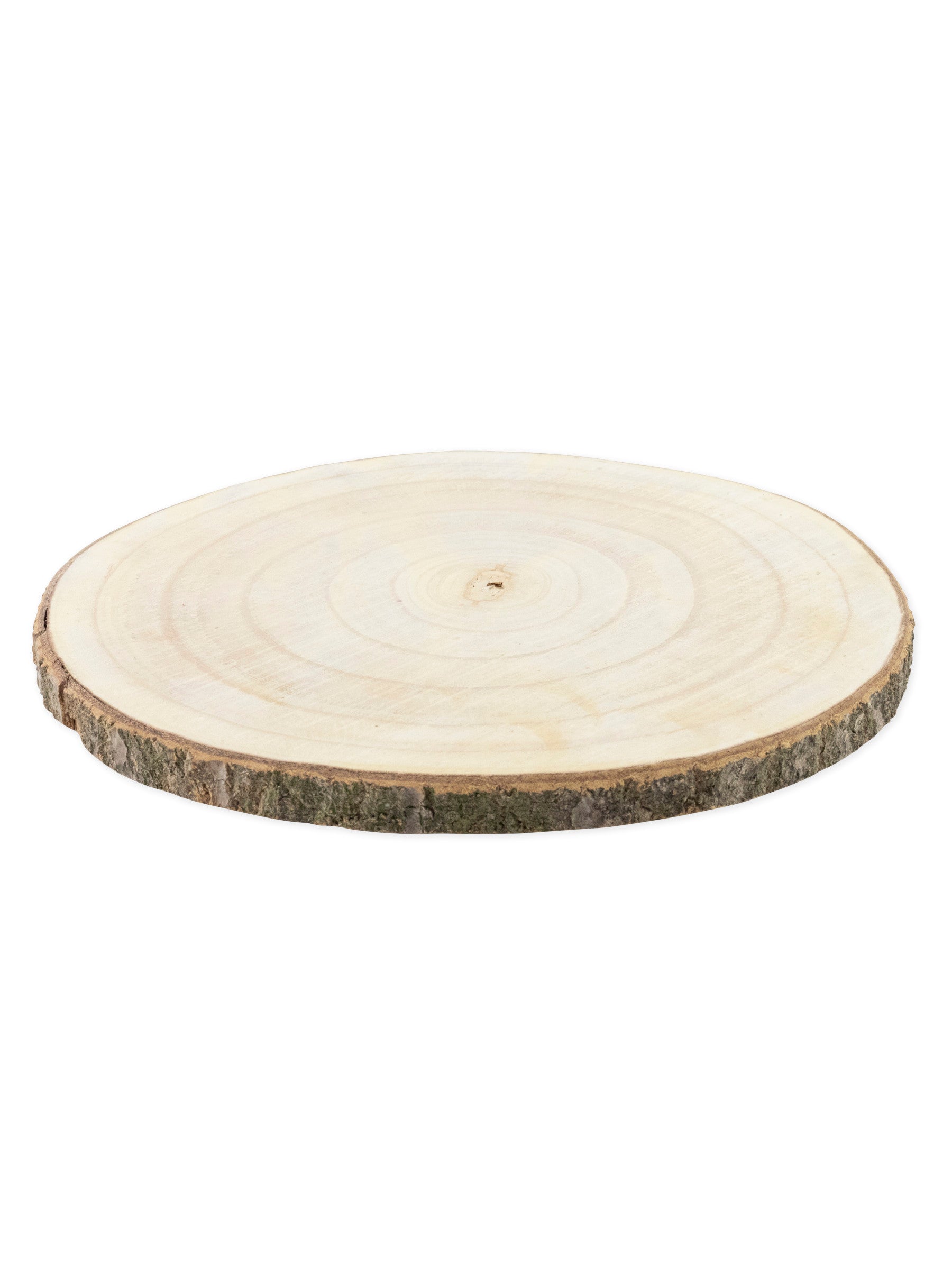 Rondin de bois naturel pour décoration en bois clair avec écorce