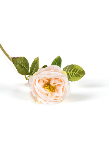 Umelá pastelovo ružová ruža na stonke 42 cm svadobná výzdoba