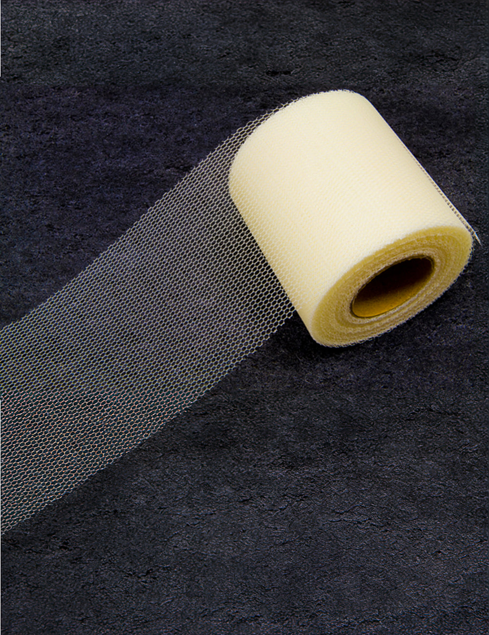 Rouleau de tulle pour décoration ivoire