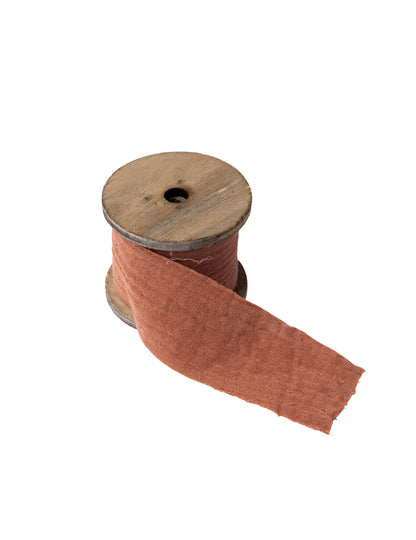 Bavlnená gázová stuha zo starých ruží 4,5 cm x 3 m, bohémsky štýl