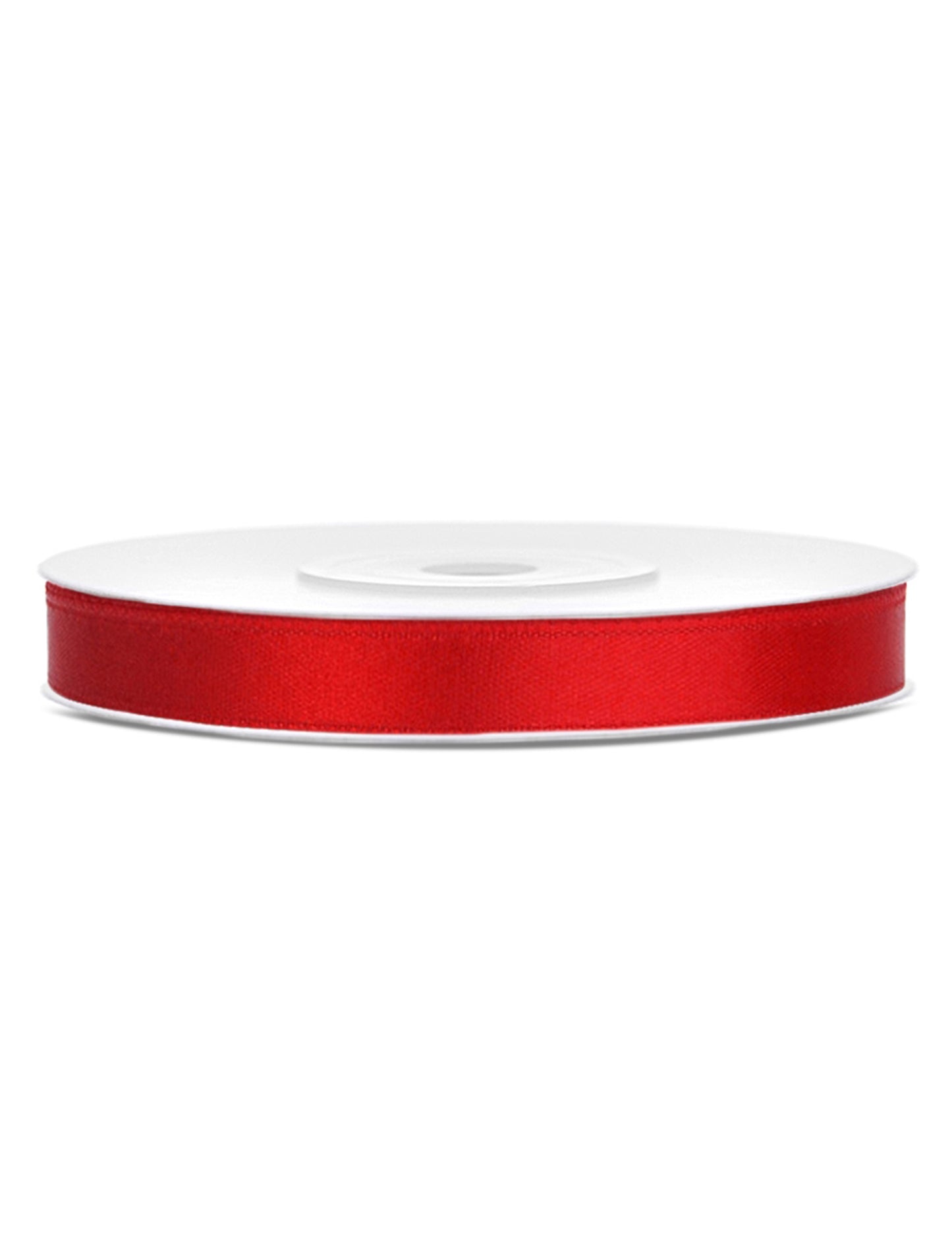 Červená saténová stuha 0,6 cm x 25 m
