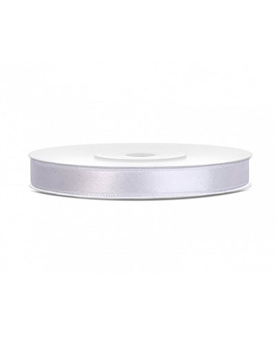 Ruban satin blanc pour décoration blanc
