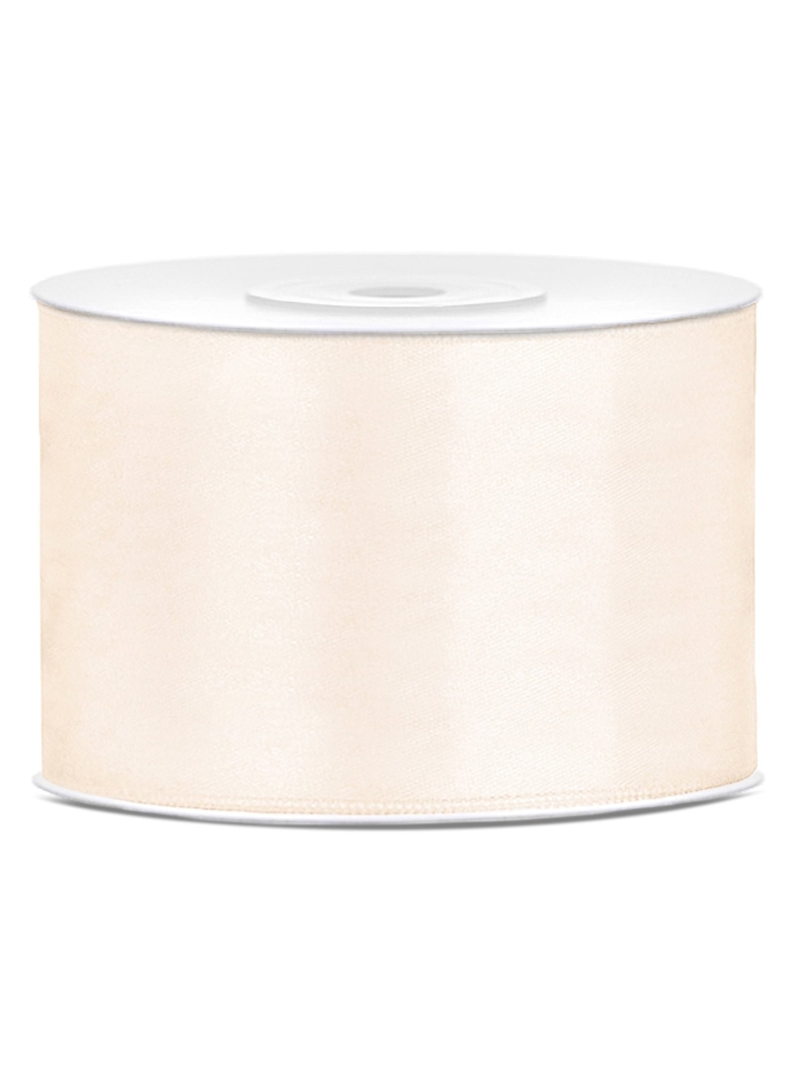 Ruban satin mariage pour décoration blanc cassé