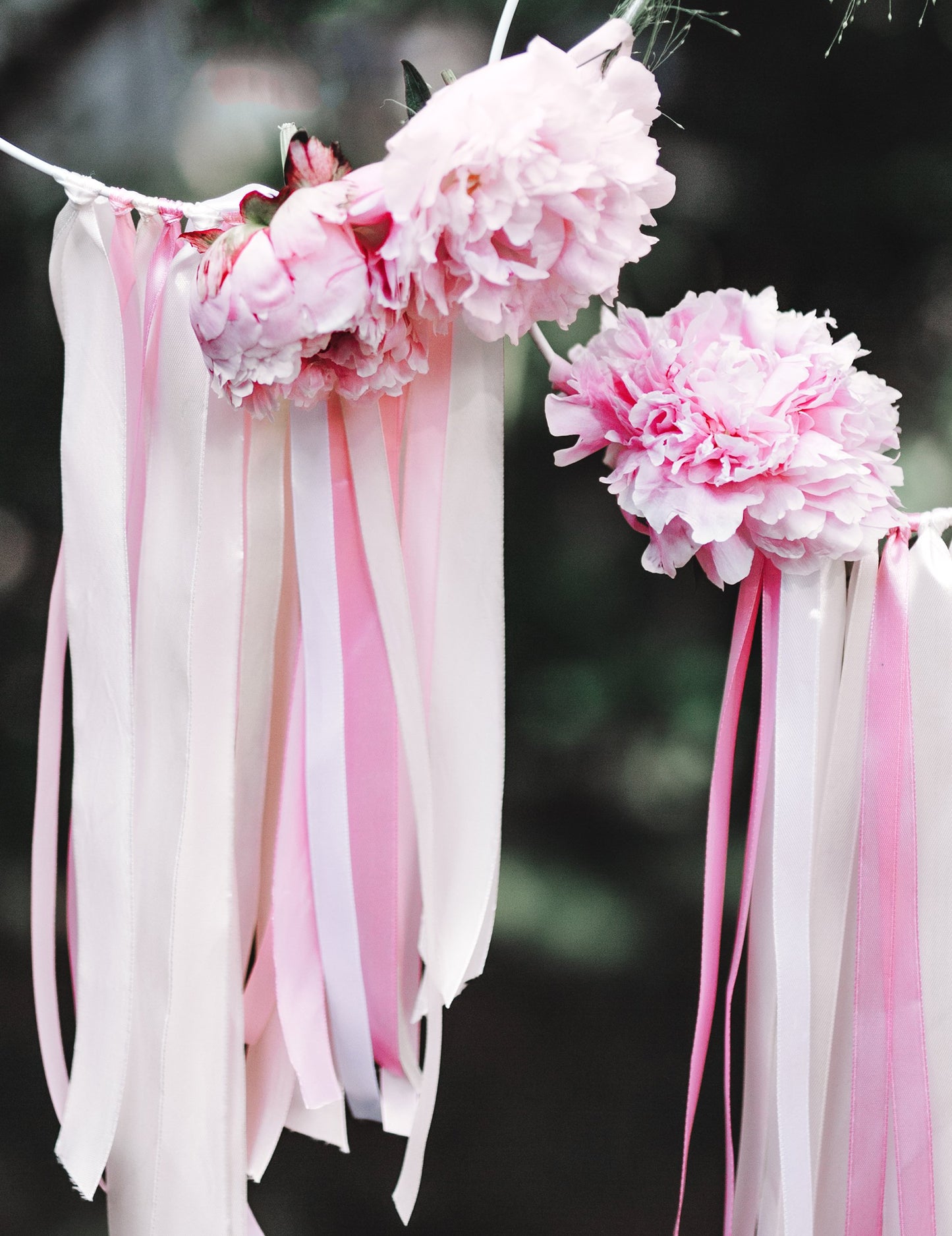 Ružová saténová stuha 0,6 cm x 25 m