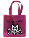 Sac à paillettes chauve-souris squelette pour enfant rose brillant