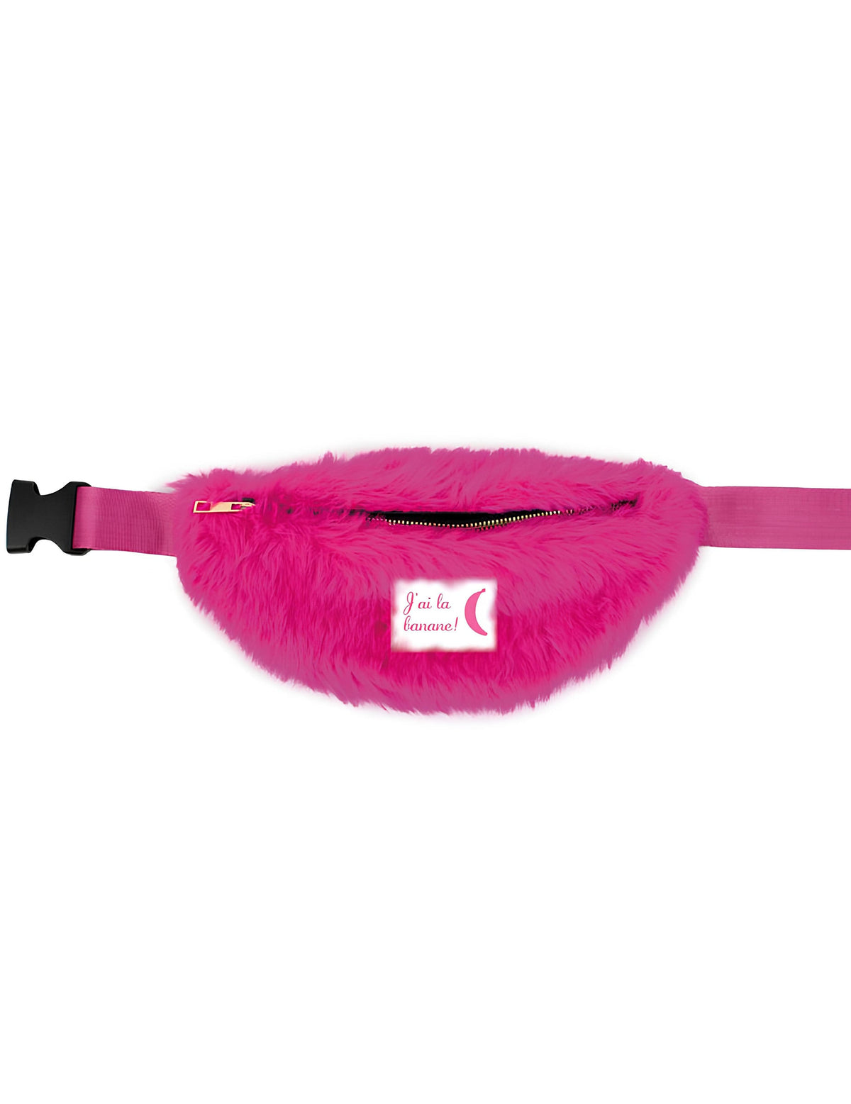 Détail de l'inscription J'ai la banane du sac banane à poils pour adulte