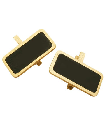 Mini ardoise sur pince à linge effet métal or pour décoration noir et or