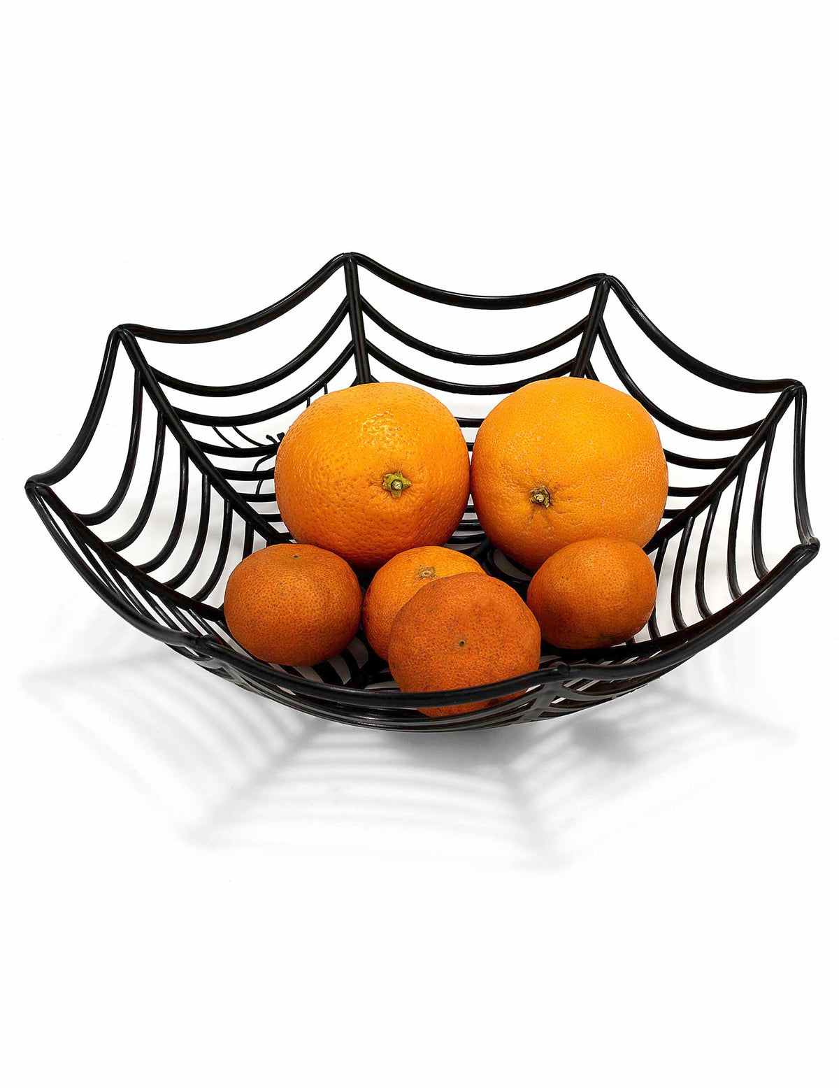 Mise en situation avec des fruits du saladier toile d'araignée pour Halloween