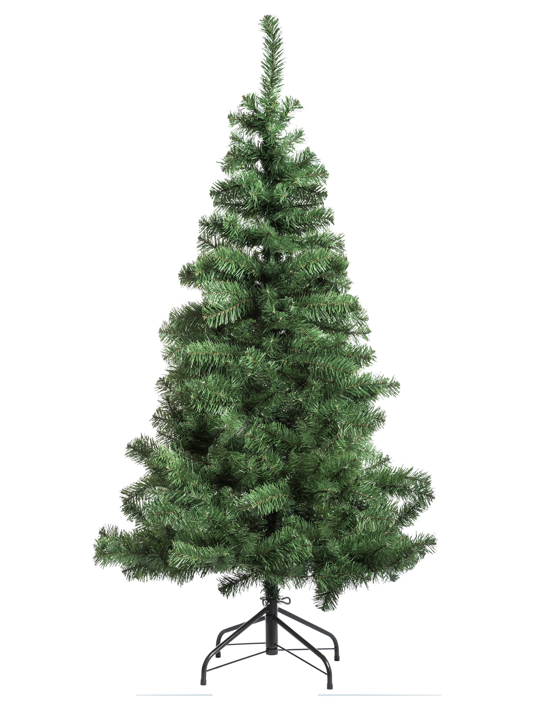 Sapin artificiel de Noël pour décoration vert sur pied avec branches volumineuses