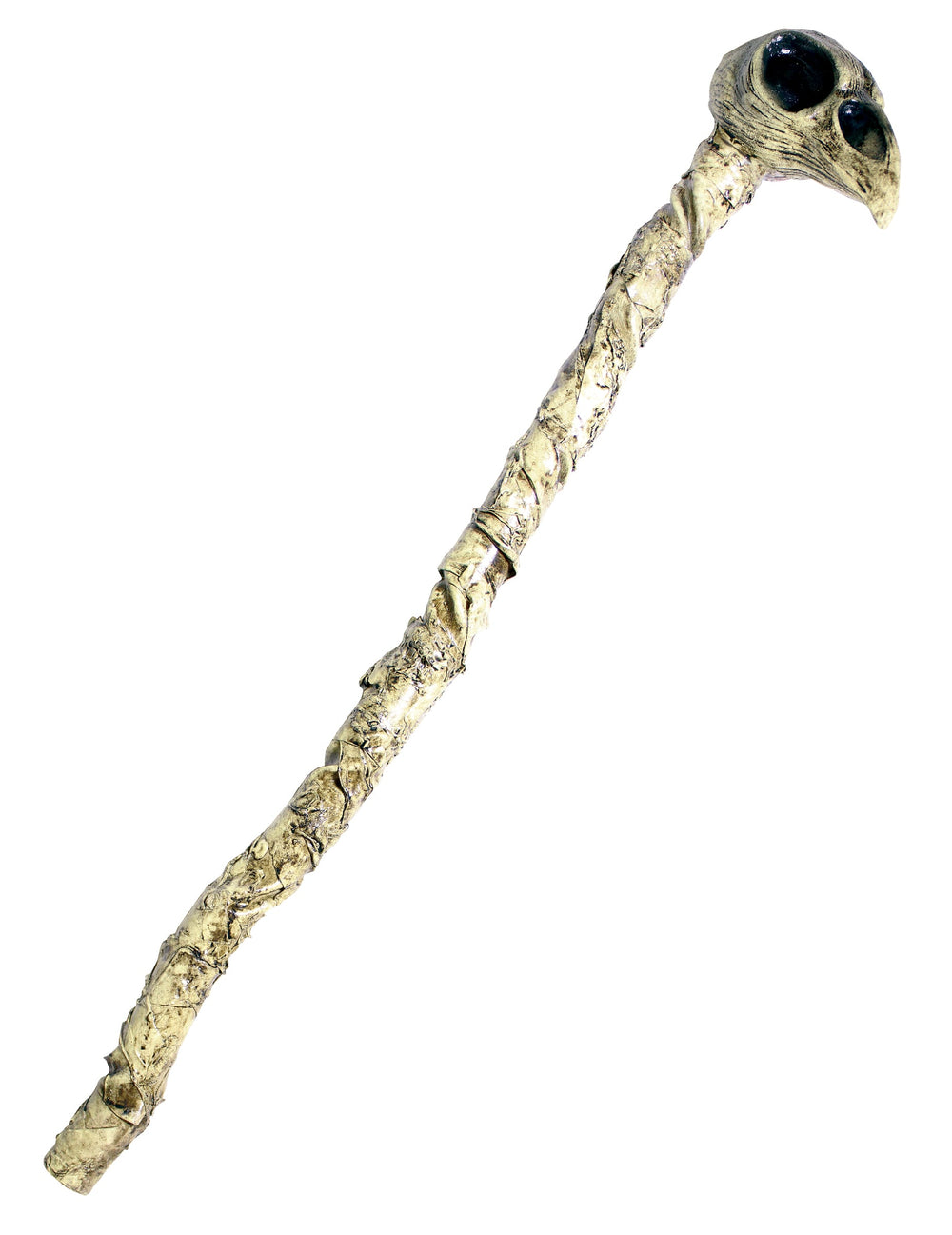 Sceptre crâne corbeau médecin de la peste pour adulte beige aspect os vieilli