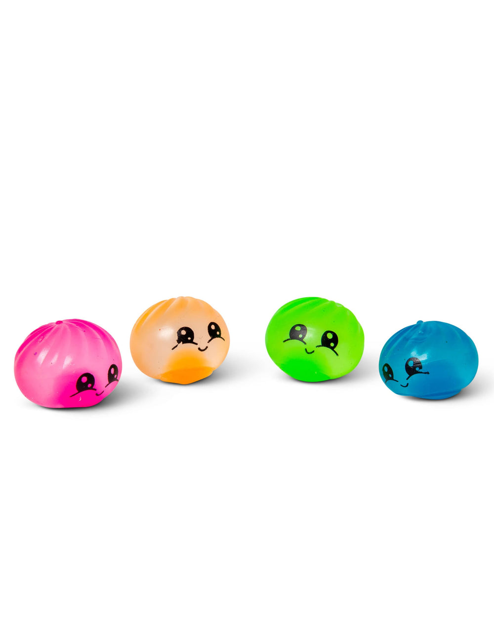 Vue d'ensemble des coloris de la balle anti stress Scrunchems Bao