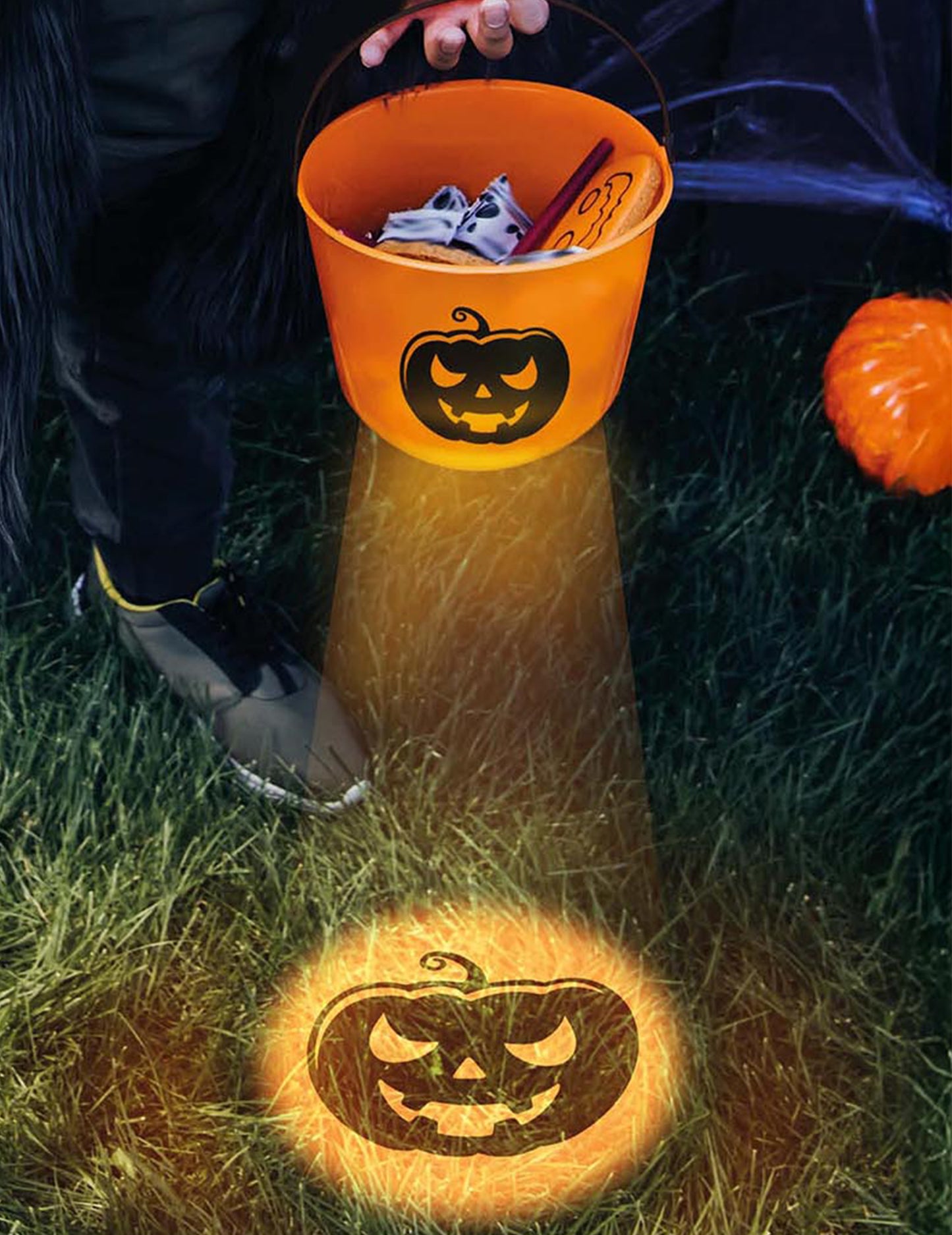 Oranžová tekvica svetelná cukrovka