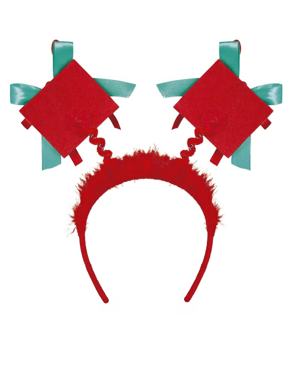 Détail des cadeaux sur ressorts du serre-tête cadeaux de Noël pour adulte