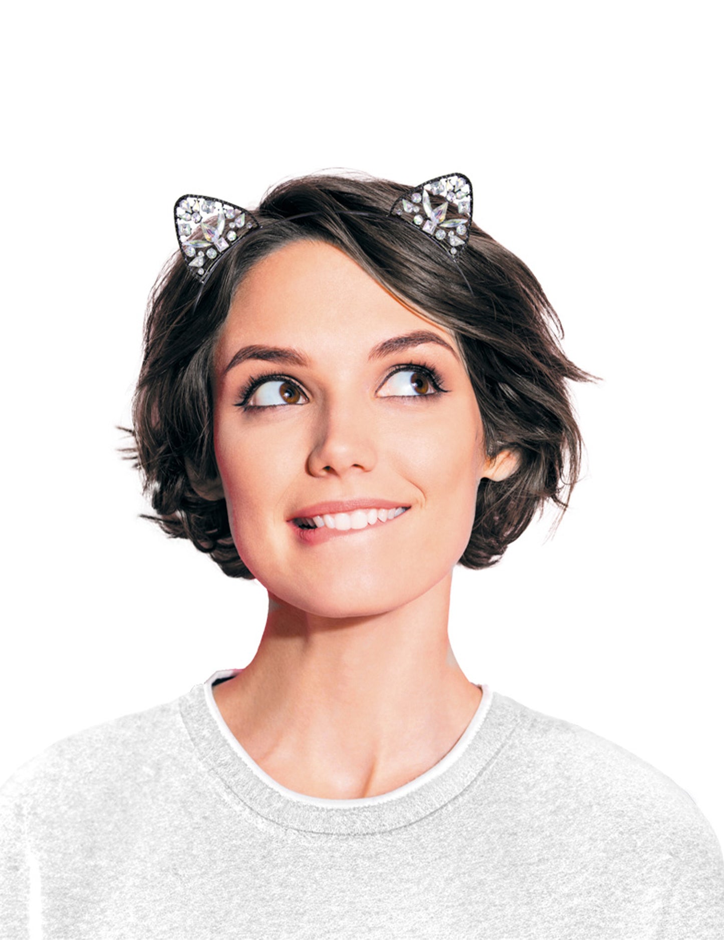 Luxusná čelenka s kamienkami pre mačky pre dospelých