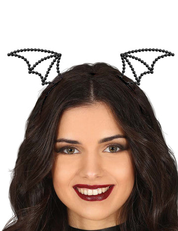 Čelenka Chauve-Souris s čiernymi kamienkami