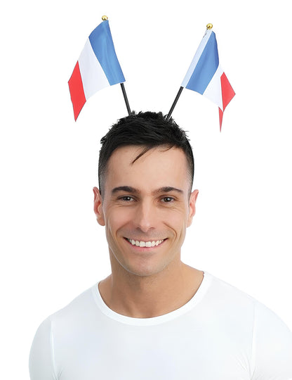 Čelenka s francúzskymi vlajkami pre dospelých 