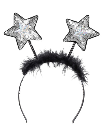 Čelenka pre dospelých strieborných hviezd