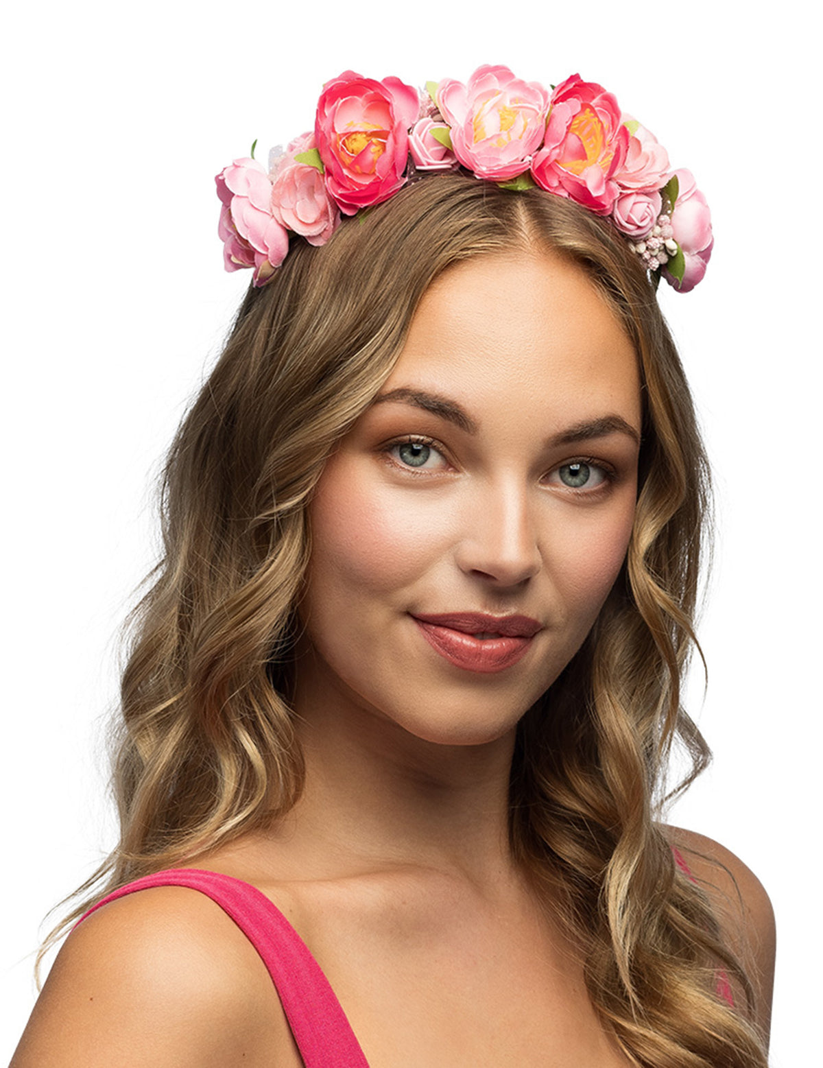 Serre-tête fleurs du lotus pour adulte rose