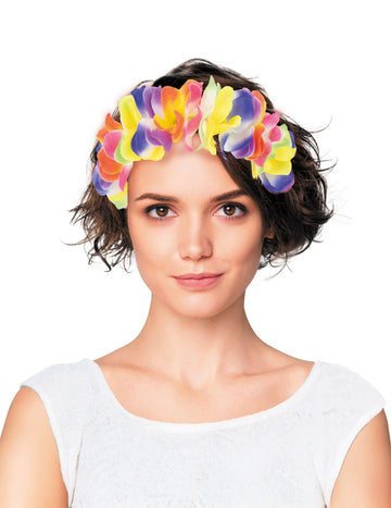 Havajská kvetinová čelenka pre dospelých