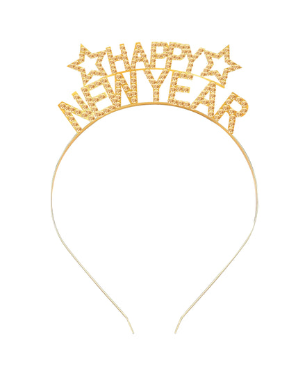 Čelenka pre dospelých s kamienkami Šťastný nový rok