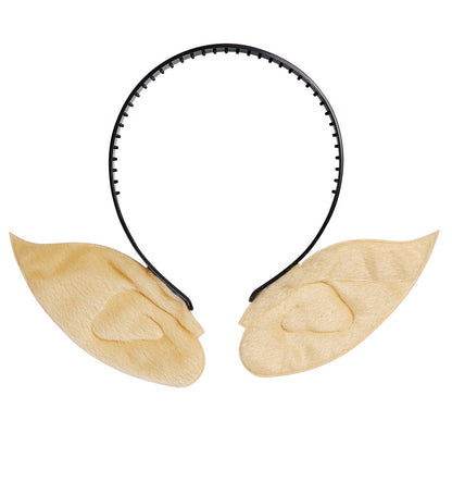 Béžové a čierne ušné uši