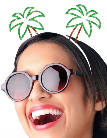 Dospelý kovový čelenka palmy