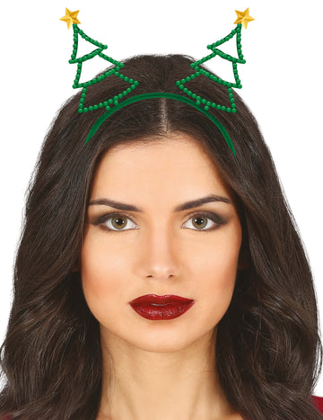 Vianočná čelenka s kamienkami pre dospelých