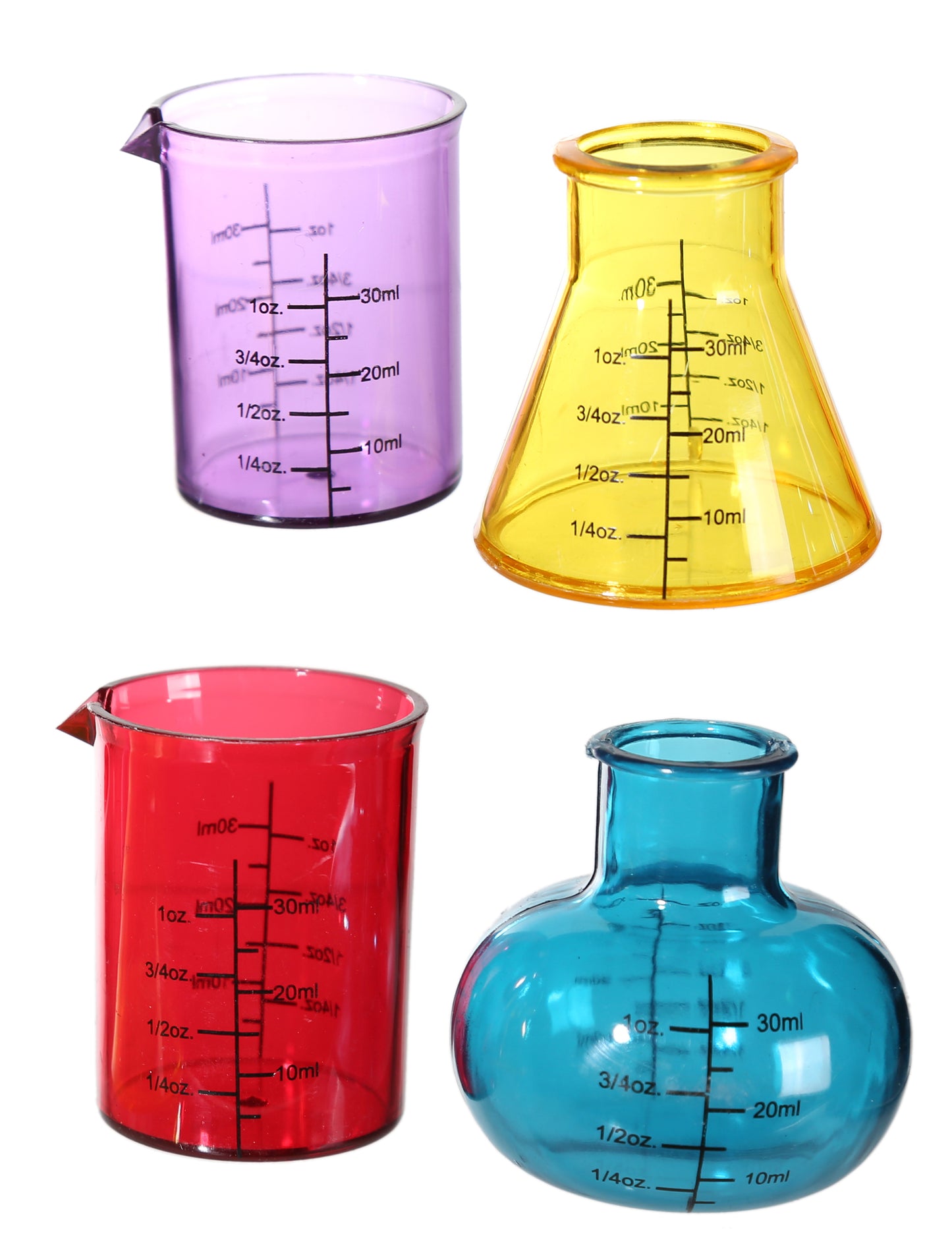 Sada 4 pohárikov na štamperlíky z lekárne