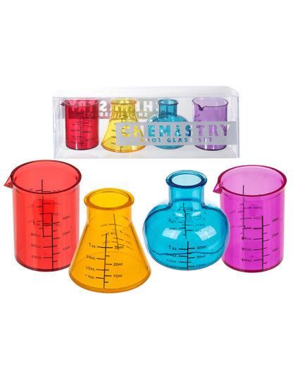 Sada 4 pohárikov na štamperlíky z lekárne