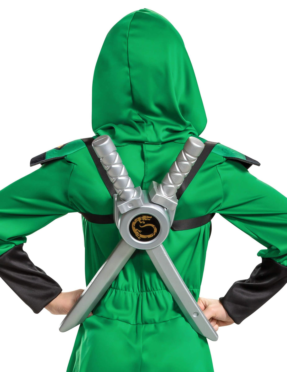 Pohľad zozadu na sadu mečov Ninjago™ pre dieťa