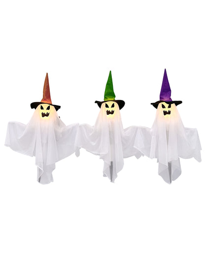 Sada 3 svetelných duchov so stávkami 68 cm