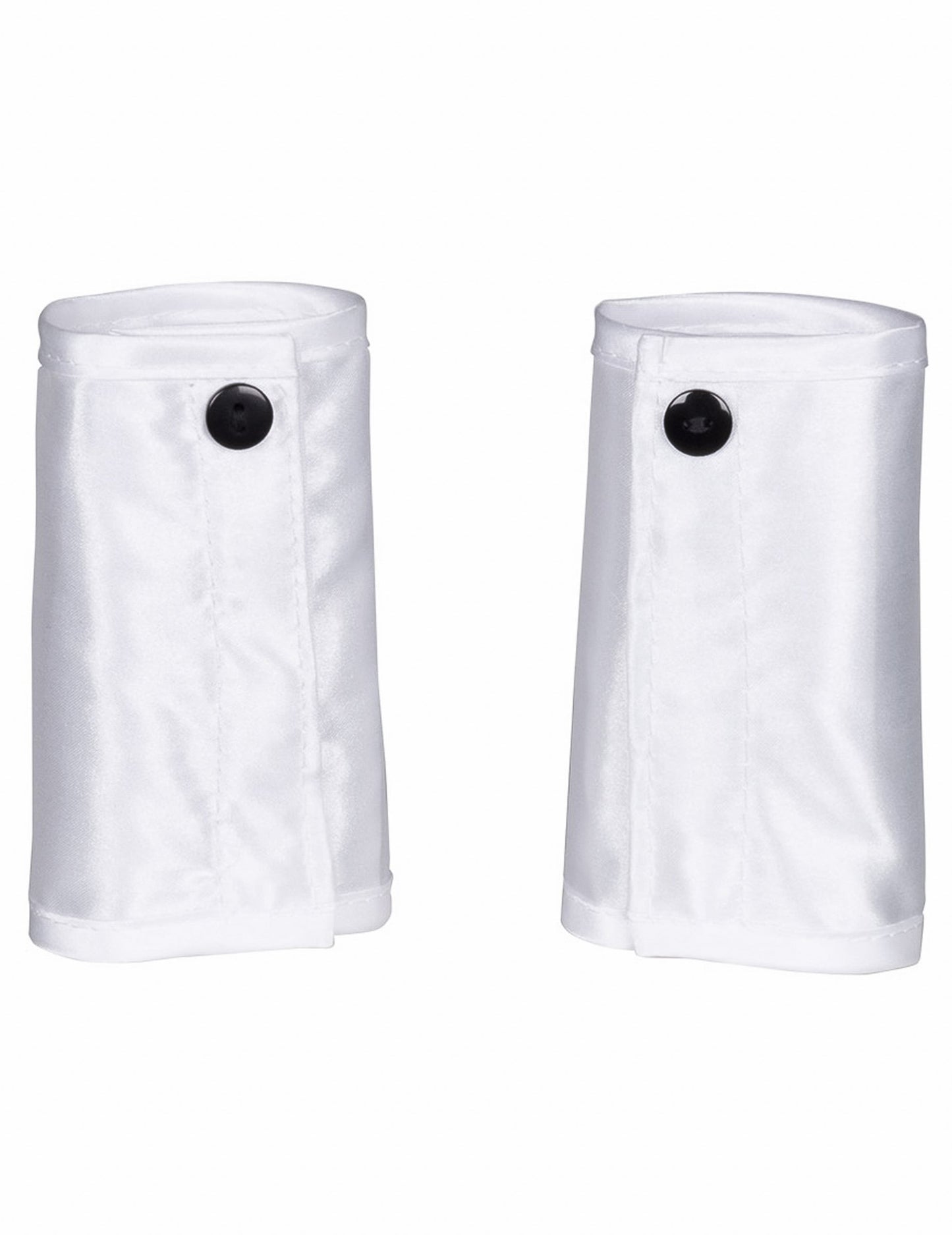 Manchettes blanches à boutons noirs du set lapin sexy pour adulte