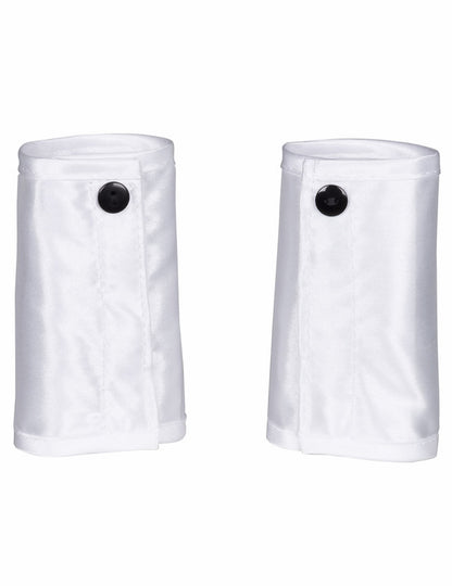Manchettes blanches à boutons noirs du set lapin sexy pour adulte