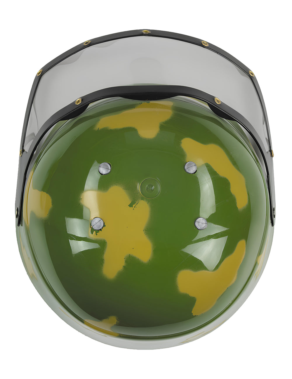 Vue de dessus du casque du set militaire pour enfant
