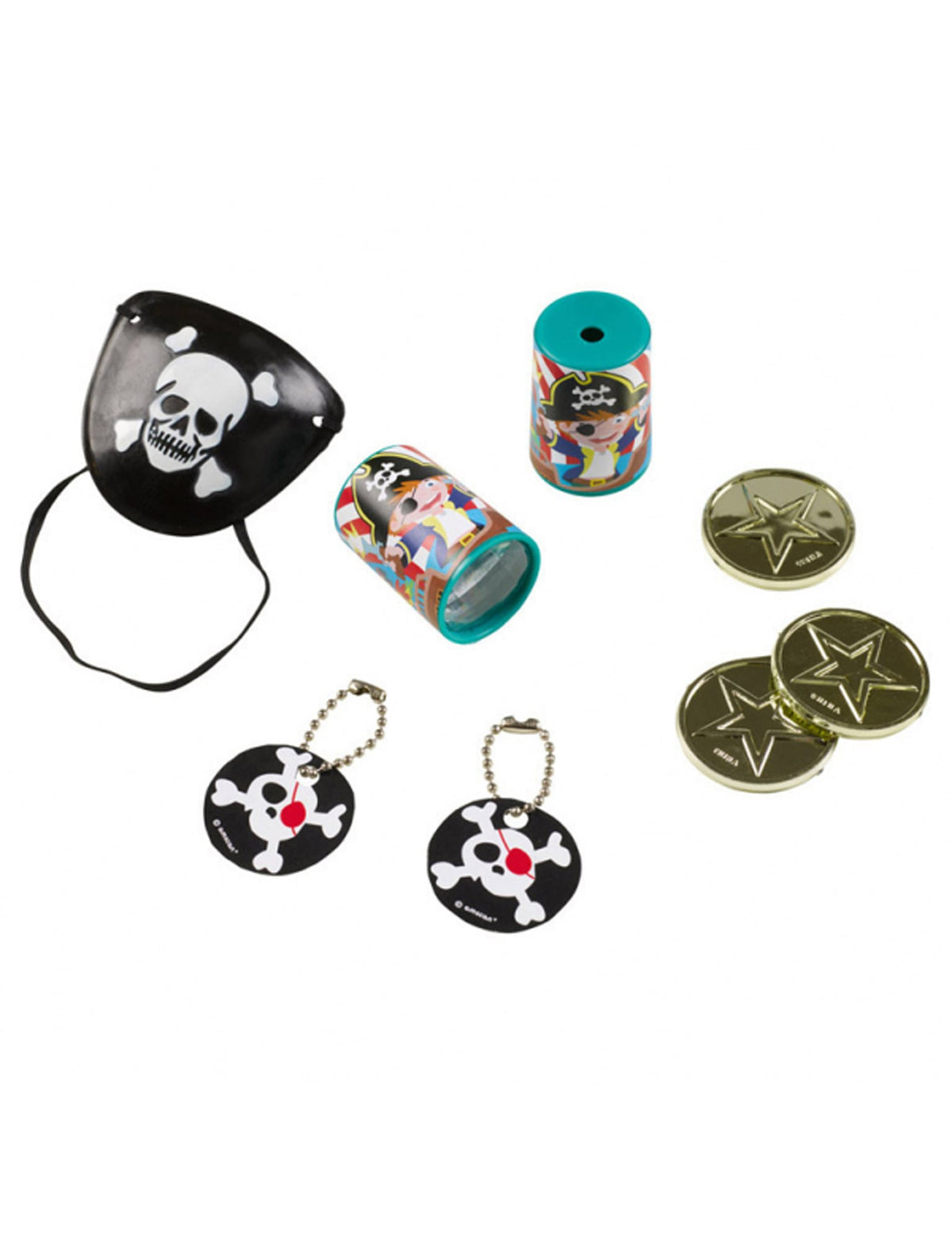 Set de 24 petits jouets pirate pour enfant multicolore pour anniversaire