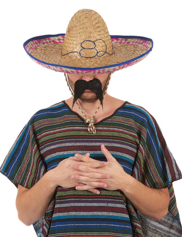 Mexické Sombrero v slame dospelých