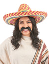 Mexický sombrero viacfarebný dospelý