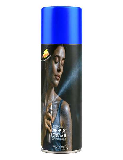 Blue Glitter Body Spray 75 ml