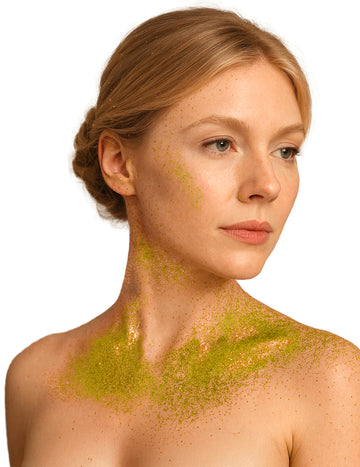 Žltý trblietavý sprej 75 ml