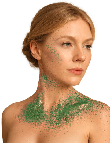 Glitter Body Spray Green 75 ml