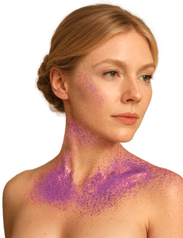 Fialové trblietavé spray 75 ml