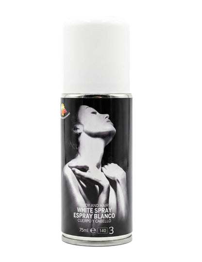 Biely trblietavý sprej na telo 75 ml