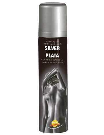 Strieborné trblietavé postrek 75 ml