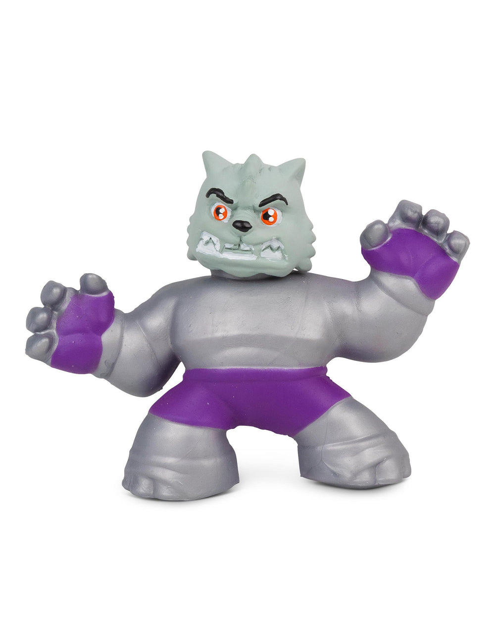 Variante grise et violette du jouet monstre à billes déformable