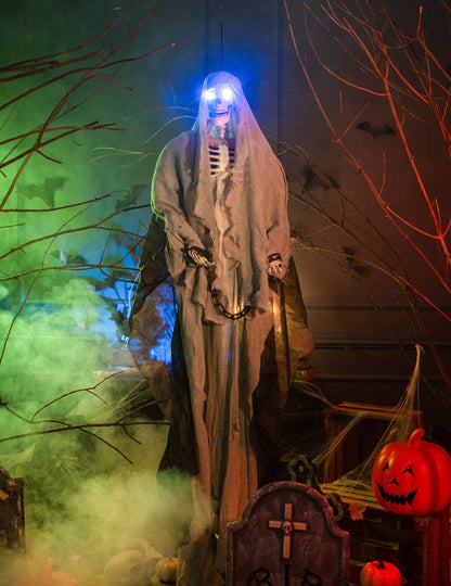 Halloween Grey Hanging Skeleton 180 cm