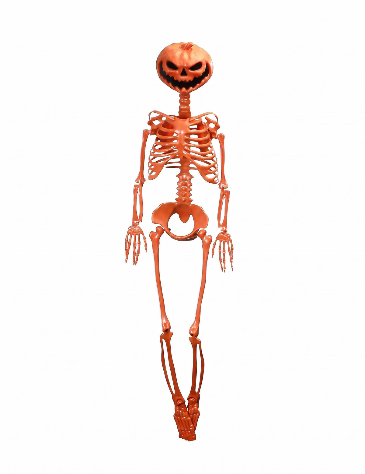 Kĺbová kostra Summerween s oranžovou tekvicovou hlavou 1 m